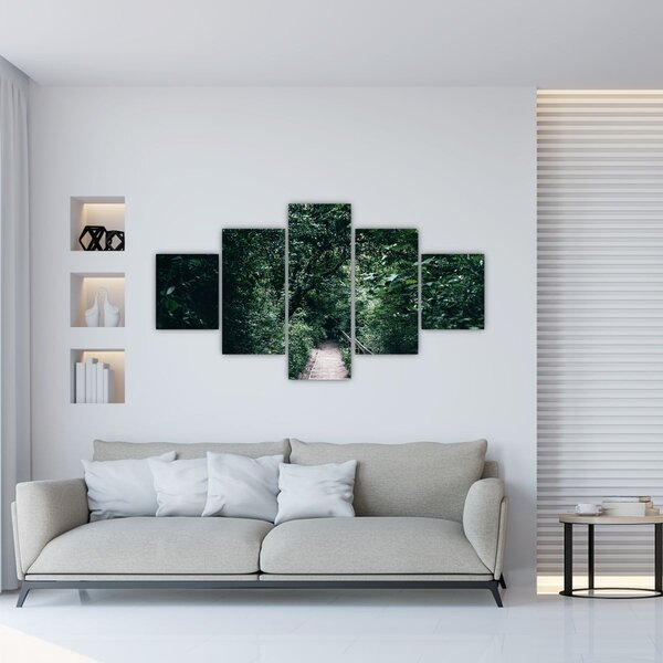 Obraz - Cesta lesem (125x70 cm)