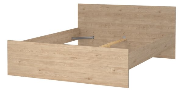 Dvoulůžková postel v dekoru dubu v přírodní barvě 160x200 cm Naia – Tvilum