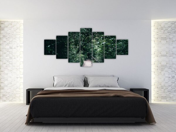 Obraz - Cesta lesem (210x100 cm)