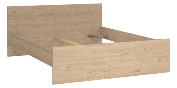 Dvoulůžková postel v dekoru dubu v přírodní barvě 160x200 cm Naia – Tvilum