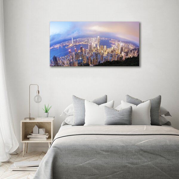 Foto-obraz canvas do obýváku Hongkong panorama oc-89343951
