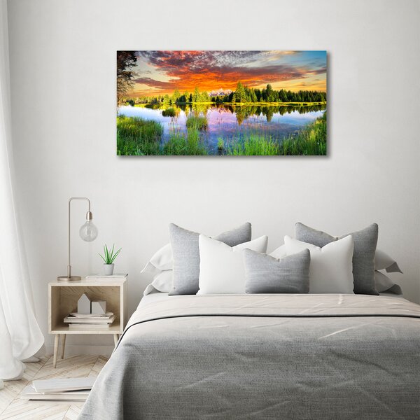 Moderní fotoobraz canvas na rámu Řeka v lese oc-89317009