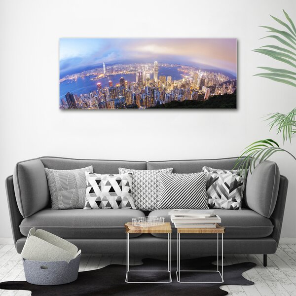 Foto-obraz canvas do obýváku Hongkong panorama oc-89343951