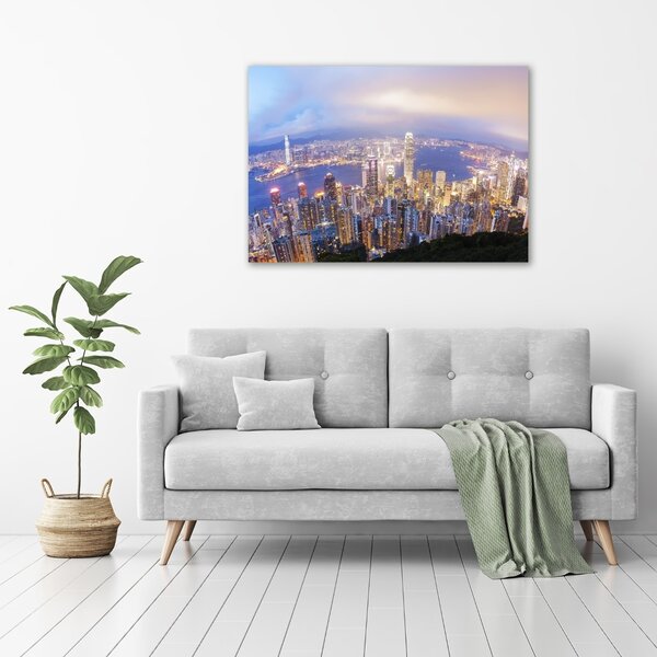 Foto-obraz canvas do obýváku Hongkong panorama oc-89343951