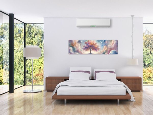 Obraz - Strom života v oblacích (170x50 cm)