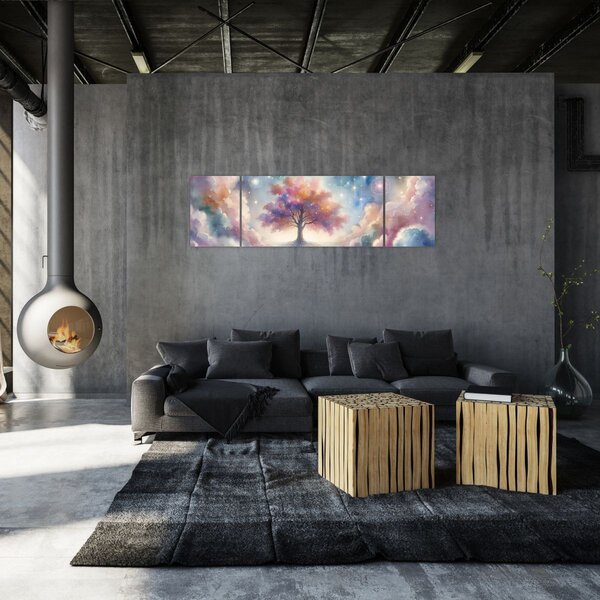 Obraz - Strom života v oblacích (170x50 cm)