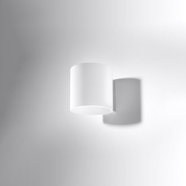 Bílé nástěnné svítidlo ø 10 cm Gino – Sollux