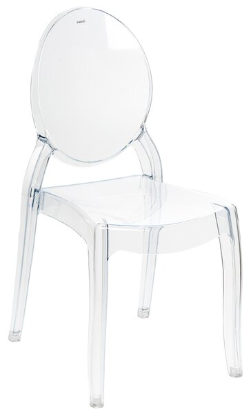 Sada 2 jídelních židlí RULISON Průhledná