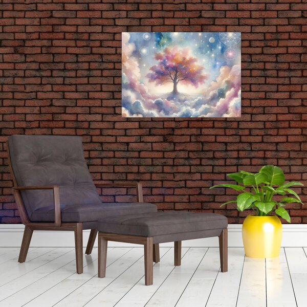 Obraz - Strom života v oblacích (70x50 cm)