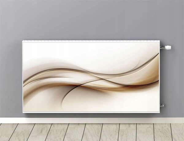 Magnetická krycí deska / rohož na radiátor Béžové vlny 60x100cm