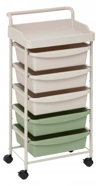 Regál 5five Simply Smart 40 x 82 x 34,5 cm, béžové odstíny
