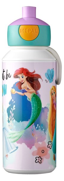 Dětská láhev na vodu s pítkem Campus, 400ml, Mepal, princezny