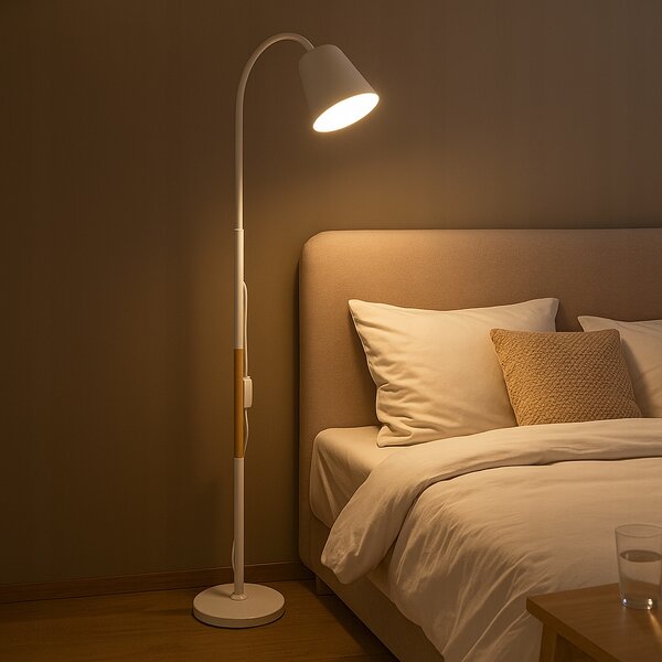 Stojací lampa Masterled KOKO E27 60 W bílá