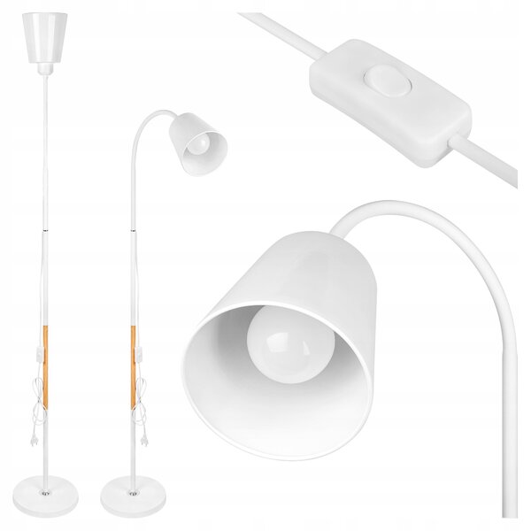 Stojací lampa Masterled KOKO E27 60 W bílá