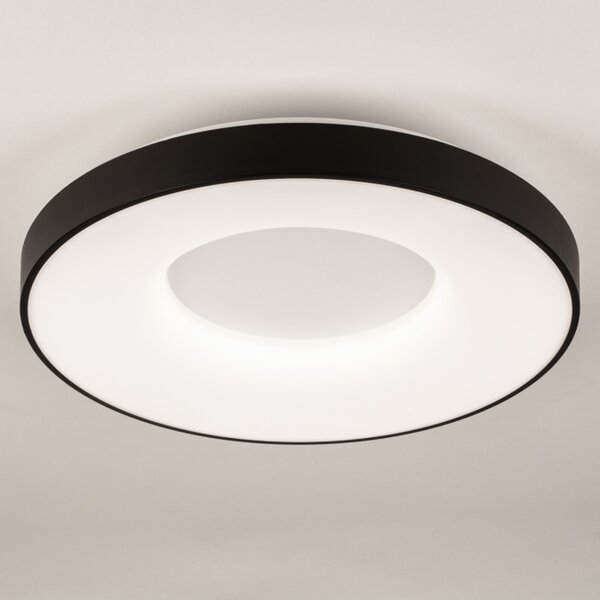 Stropní stmívatelné kulaté LED svítidlo Toronto Black 49 (LMD)
