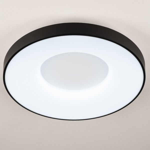 Stropní stmívatelné kulaté LED svítidlo Toronto Black 49 (LMD)