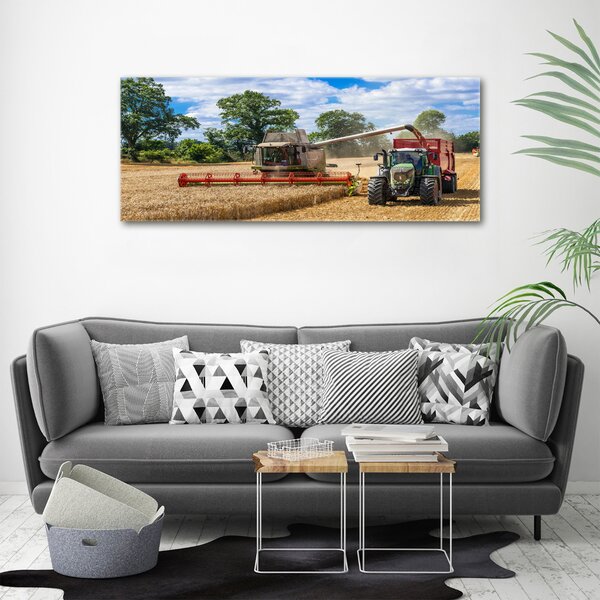 Foto obraz na plátně Kombajn a traktor oc-89579937