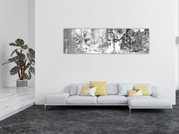 Obraz - Romantická zahrada (170x50 cm)