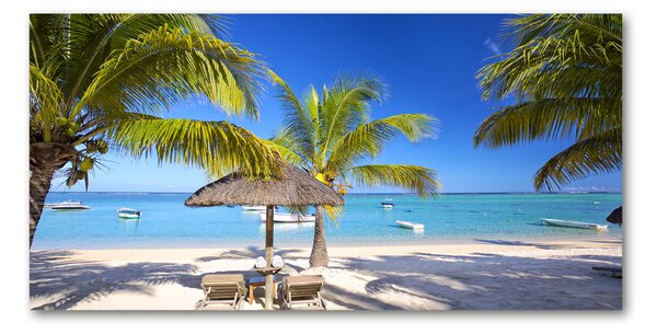 Foto-obrah sklo tvrzené Pláž Mauritius osh-89713117