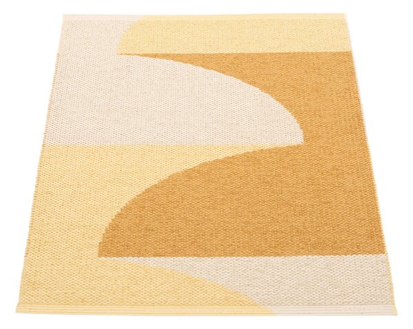 Okrově žlutý vnitřní a venkovní koberec 70x90 cm Hill Ochre Pale Yellow – Pappelina