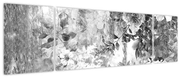 Obraz - Romantická zahrada (170x50 cm)