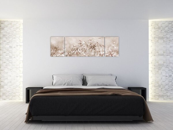 Obraz - Louka v hnědých tónech (170x50 cm)