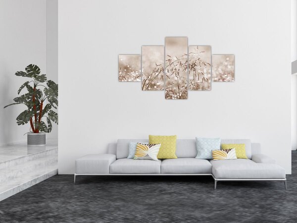 Obraz - Louka v hnědých tónech (125x70 cm)