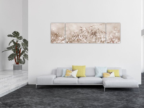 Obraz - Louka v hnědých tónech (170x50 cm)