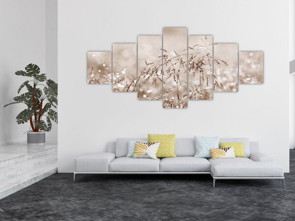 Obraz - Louka v hnědých tónech (210x100 cm)