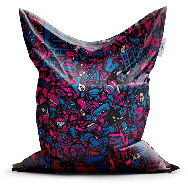 Sablio Sedací vak Classic Kreslené obrázky - 150x100 cm