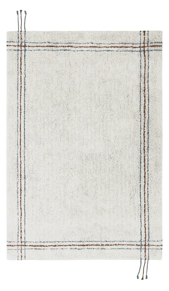 Krémový pratelný ručně tkaný bavlněný koberec 90x130 cm Cuisine Natural – Lorena Canals