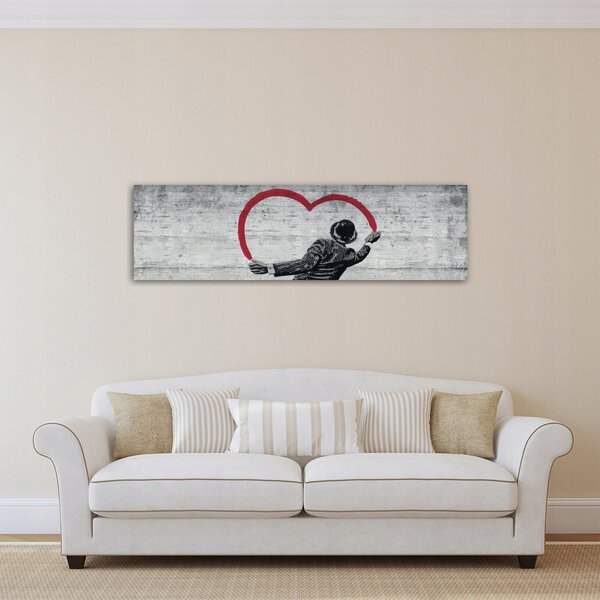 Obraz BANKSY Moderní do obýváku Velký XXL 145x45