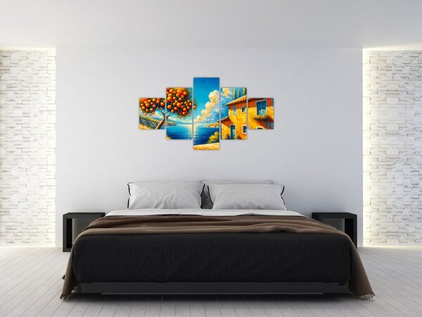 Obraz - Dům s pomeranči II. (125x70 cm)