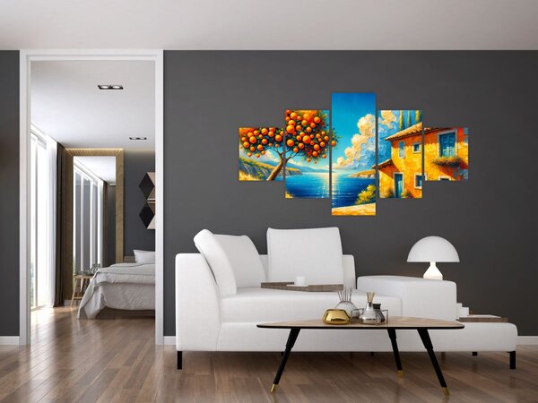 Obraz - Dům s pomeranči II. (125x70 cm)