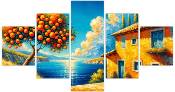 Obraz - Dům s pomeranči II. (125x70 cm)