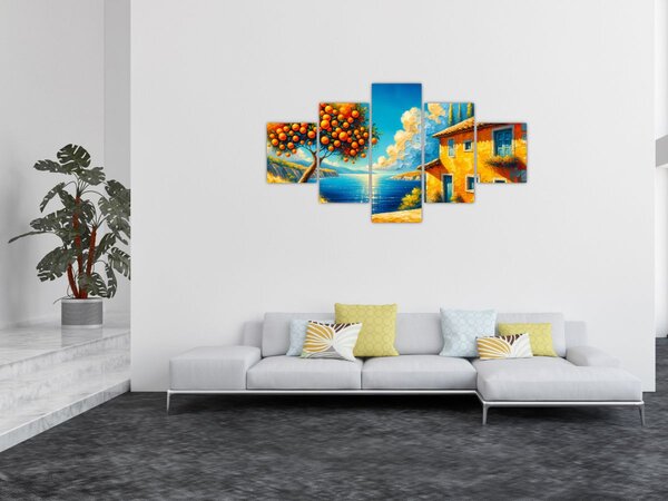 Obraz - Dům s pomeranči II. (125x70 cm)