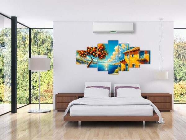 Obraz - Dům s pomeranči II. (210x100 cm)