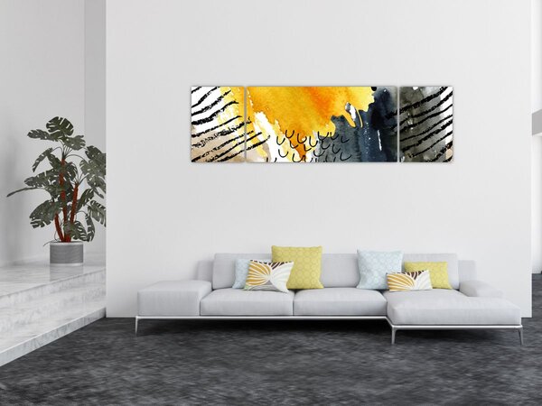 Obraz - Abstraktní akvarel (170x50 cm)