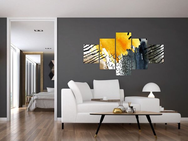 Obraz - Abstraktní akvarel (125x70 cm)