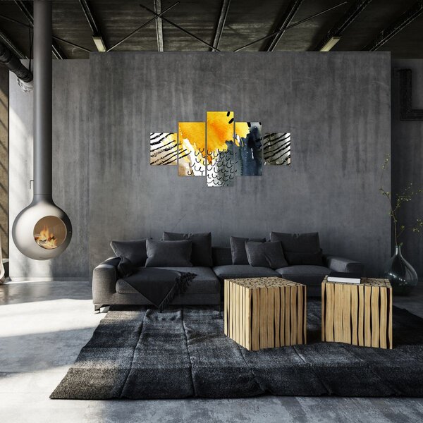Obraz - Abstraktní akvarel (125x70 cm)
