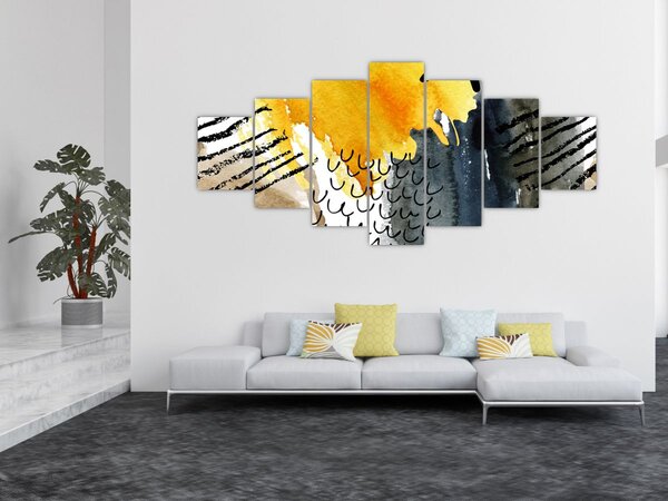 Obraz - Abstraktní akvarel (210x100 cm)