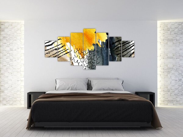 Obraz - Abstraktní akvarel (210x100 cm)