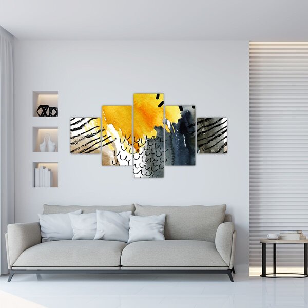 Obraz - Abstraktní akvarel (125x70 cm)