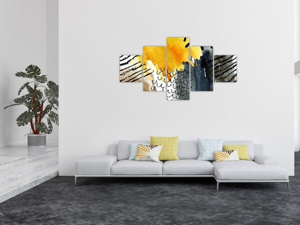 Obraz - Abstraktní akvarel (125x70 cm)