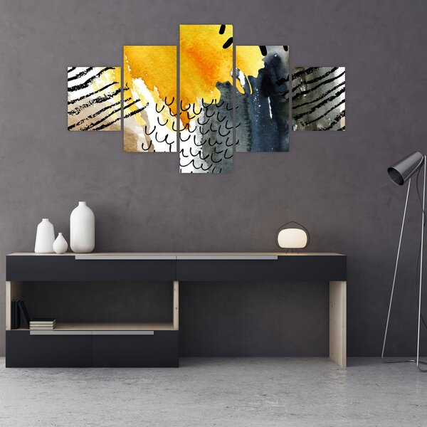 Obraz - Abstraktní akvarel (125x70 cm)