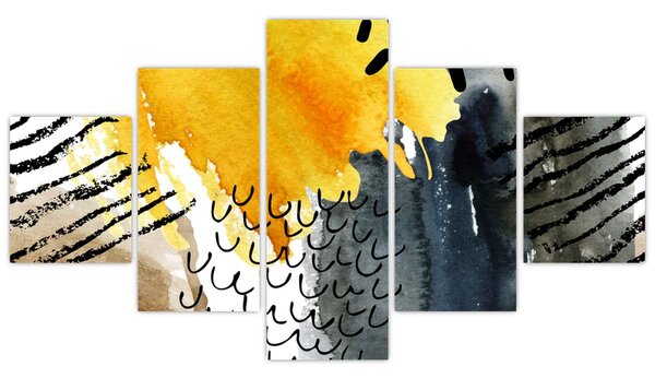 Obraz - Abstraktní akvarel (125x70 cm)