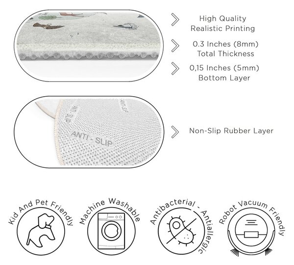 Pratelný dětský hrací koberec ø150 cm Big World – Mila Home