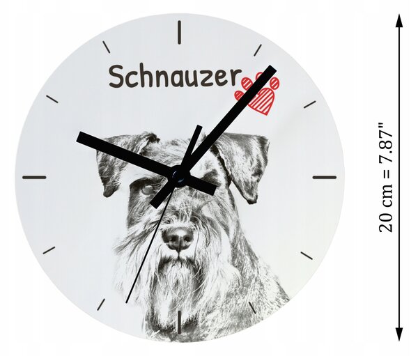 Nástěnné hodiny Art-Dog bílé 20 cm