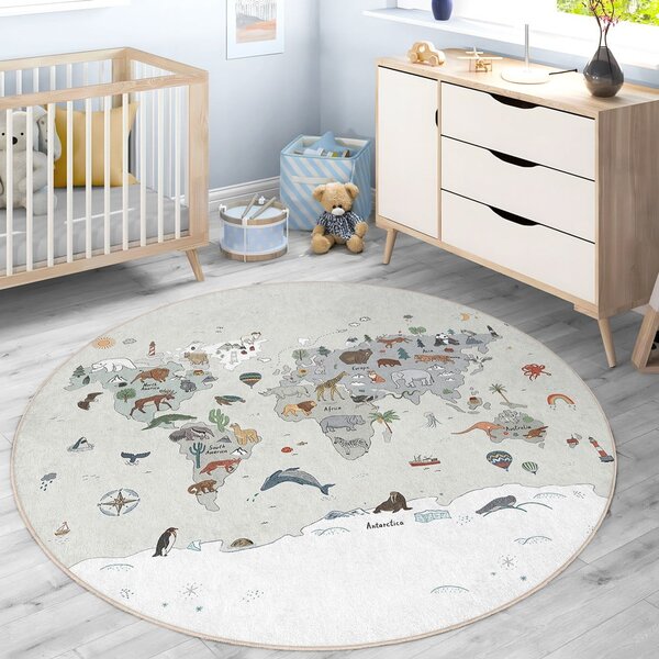 Pratelný dětský hrací koberec ø150 cm Big World – Mila Home