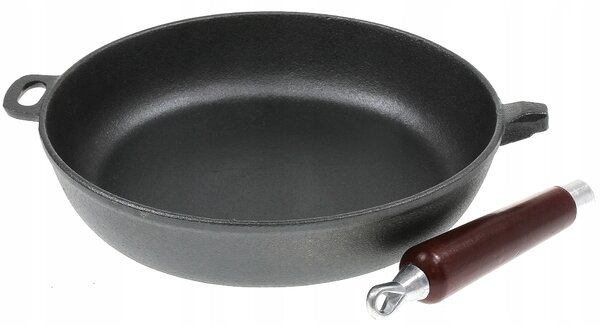 Tradiční litinová pánev Krisberg 30 cm, černá
